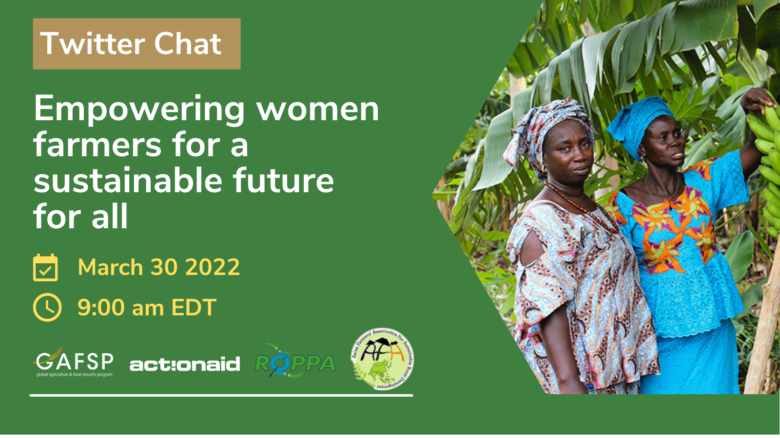 Twitter Chat: Empowering Women Farmers for a Sustainable Future for All
